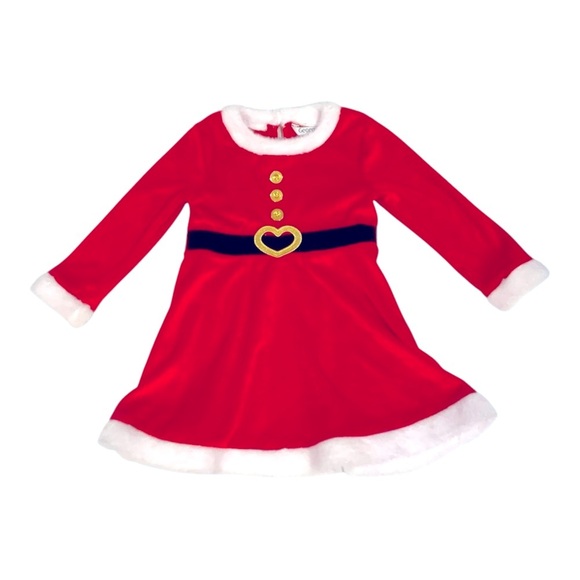 006 Christmas Red Velvet Dress - Picture 1 of 4
